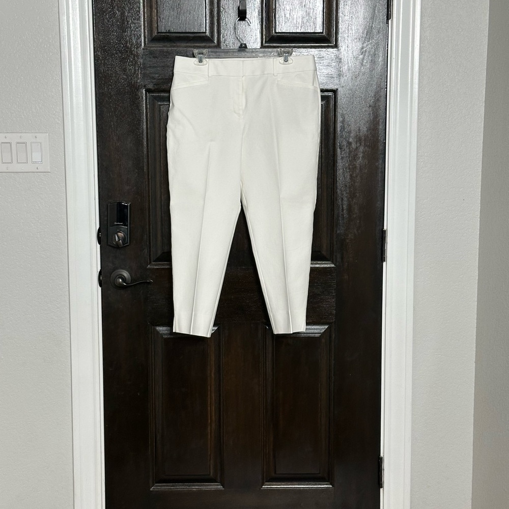 LOFT White Julie Pants Size 12